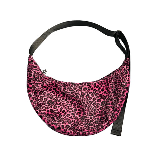 Faux Fur Leopard Sling Bag