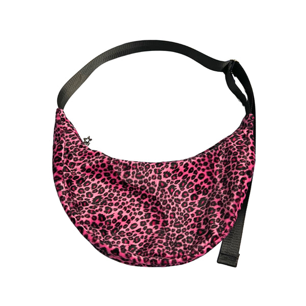 Faux Fur Leopard Sling Bag