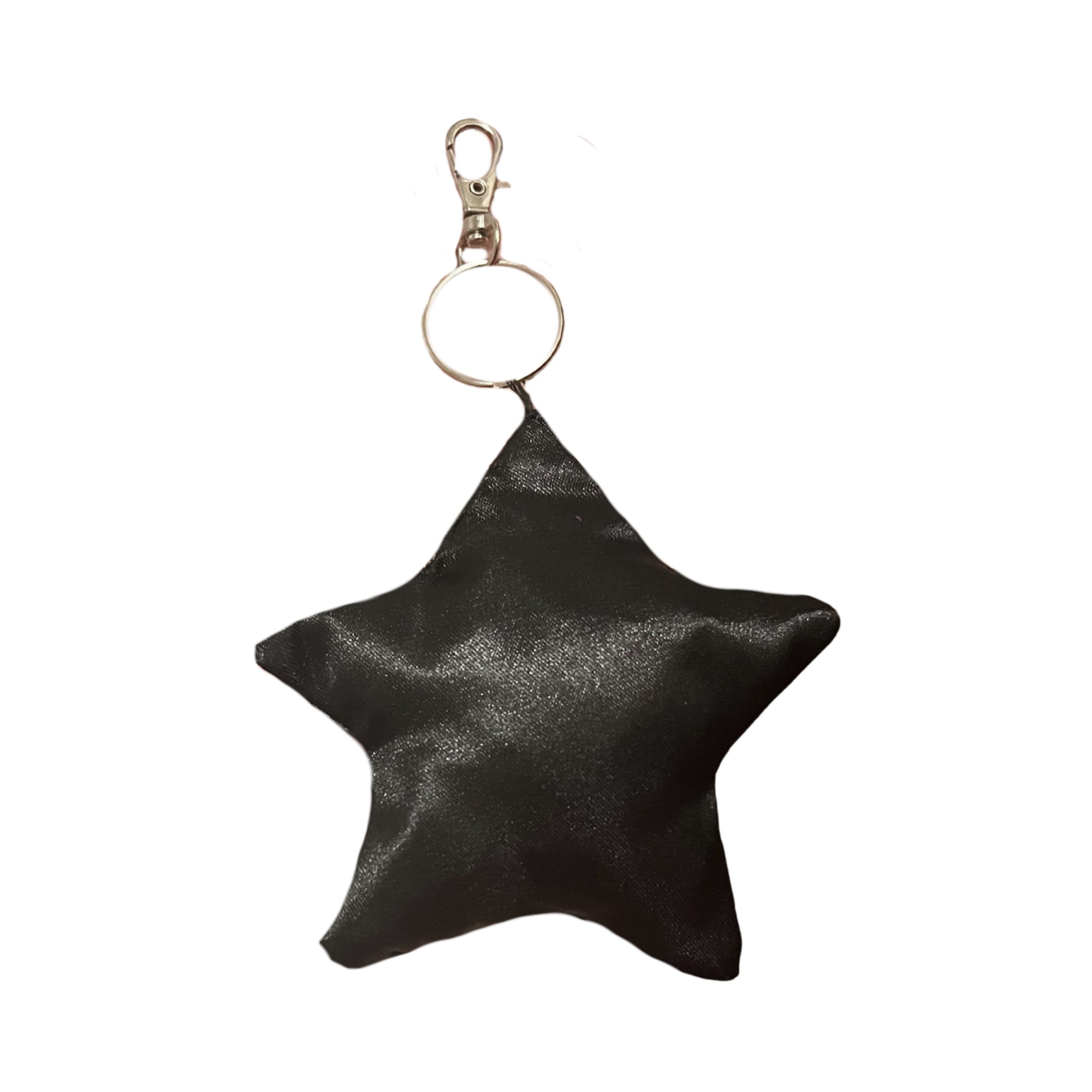 Black Satin Star Bag Charm