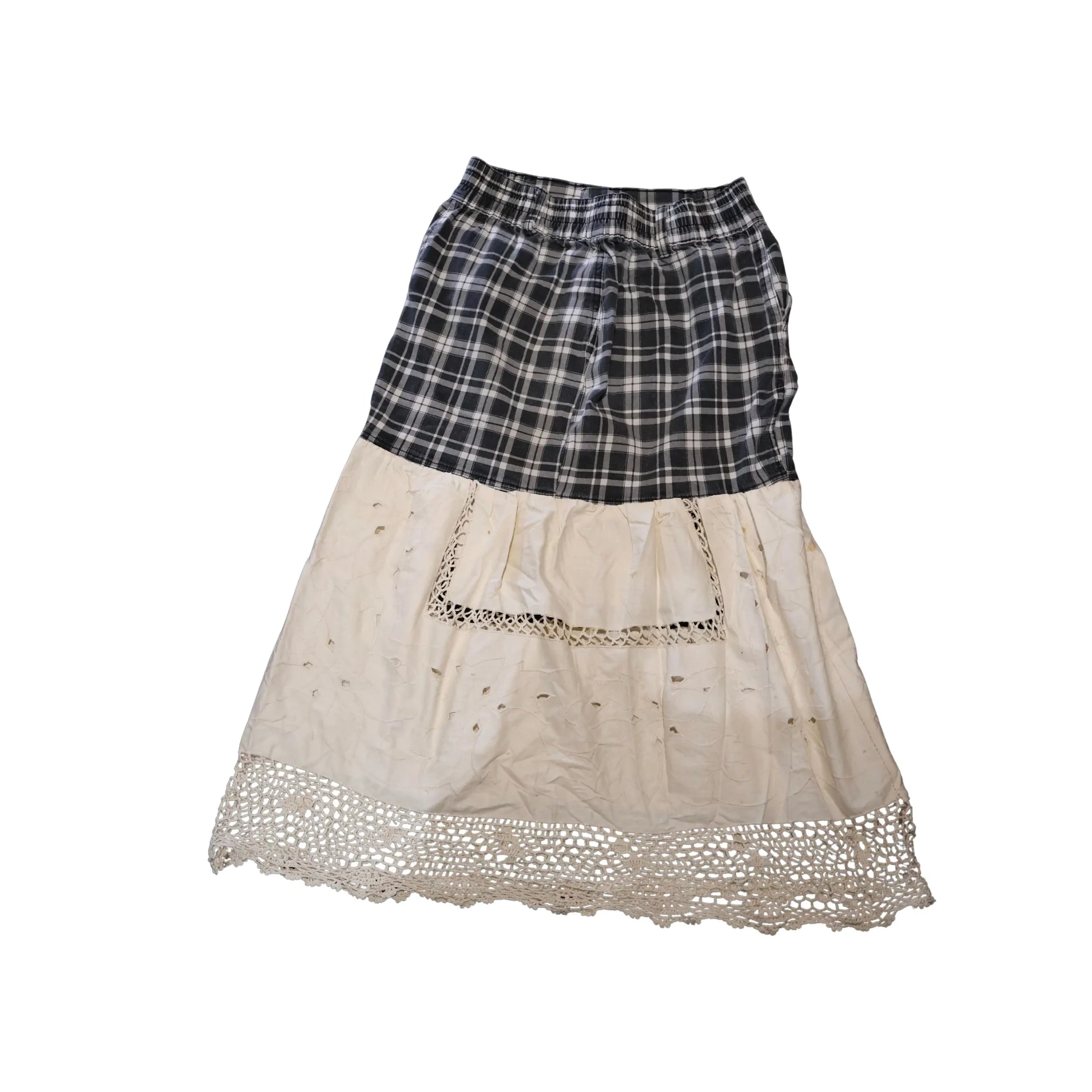Reworked Prairie Patchwork Skirt
