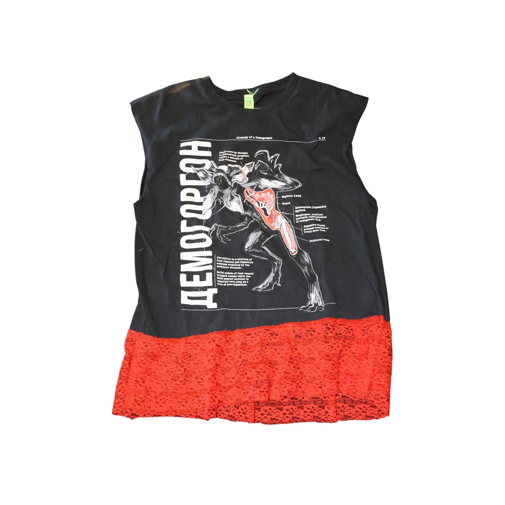 Demogorgon Lace-Trimmed Cropped Tank (B Grade)