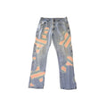 Pink and Blue Scab Patch Jeans