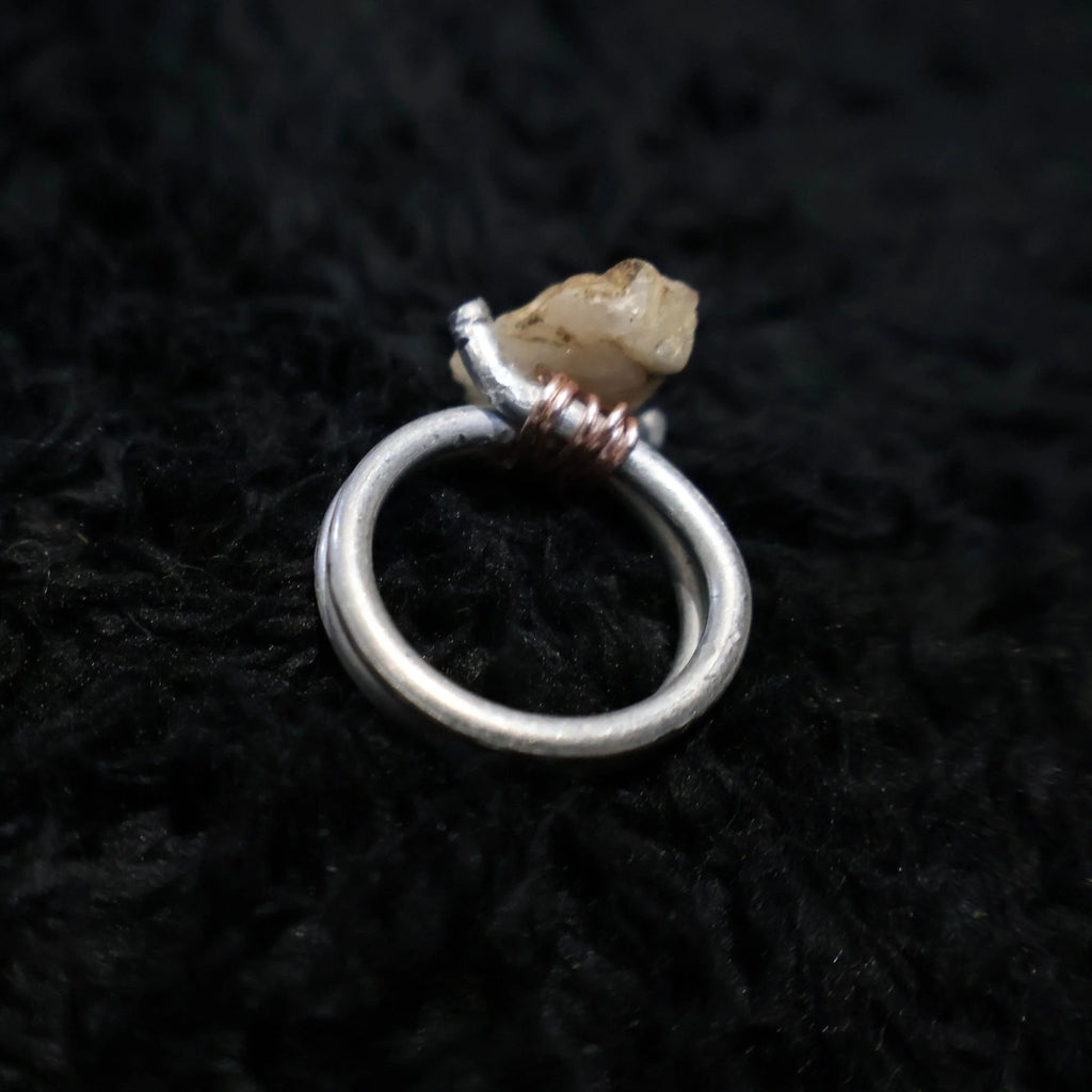 Raw Crystal Tent Stake Ring