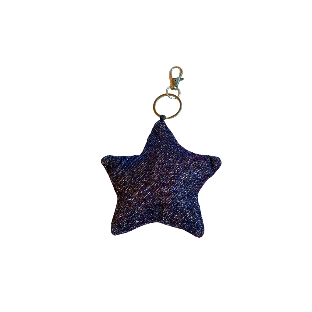 Holo Glitter Star Bag Charm
