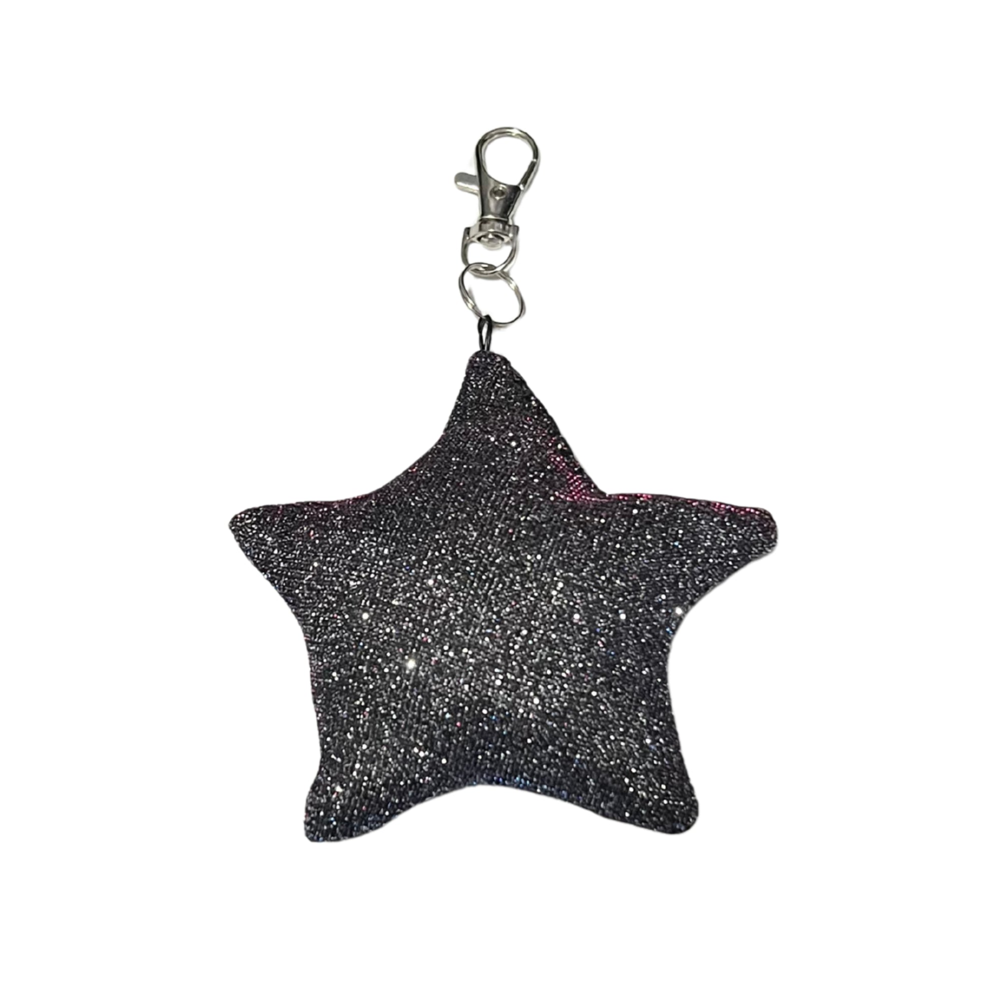 Holo Glitter Star Bag Charm