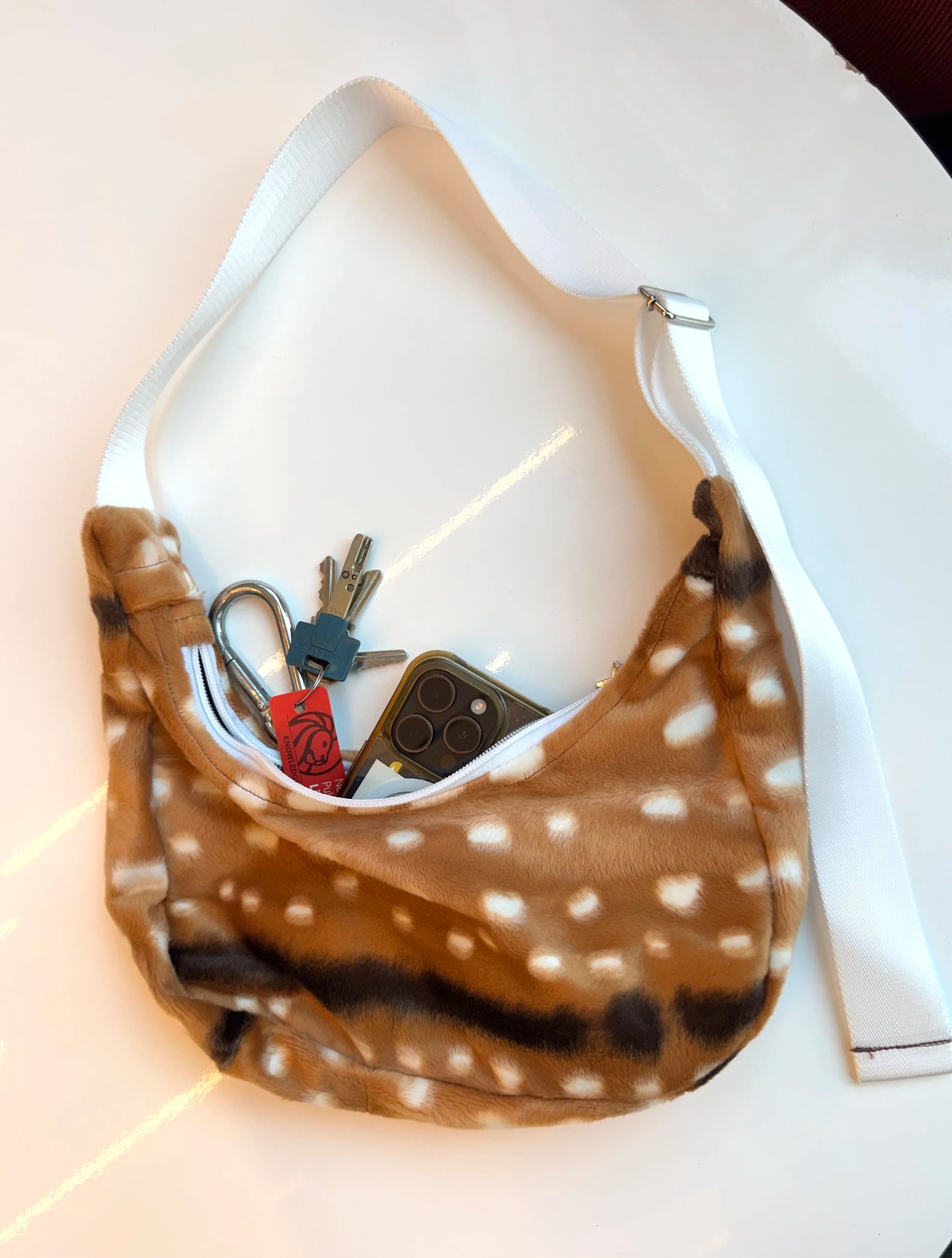 Doe Faux Fur Shoulder Bag
