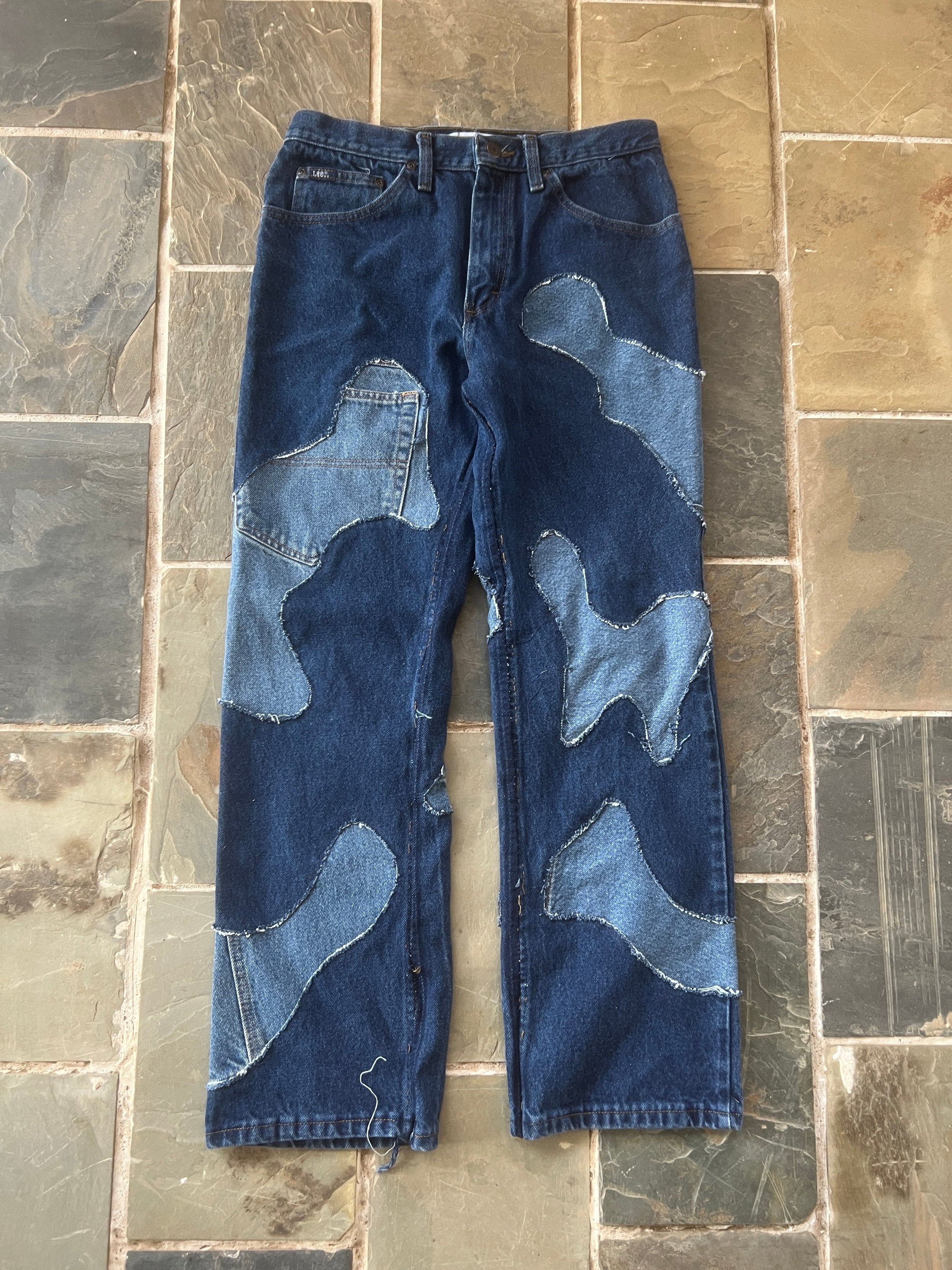 Scab Patch Jeans (Midwash/Dark-wash)